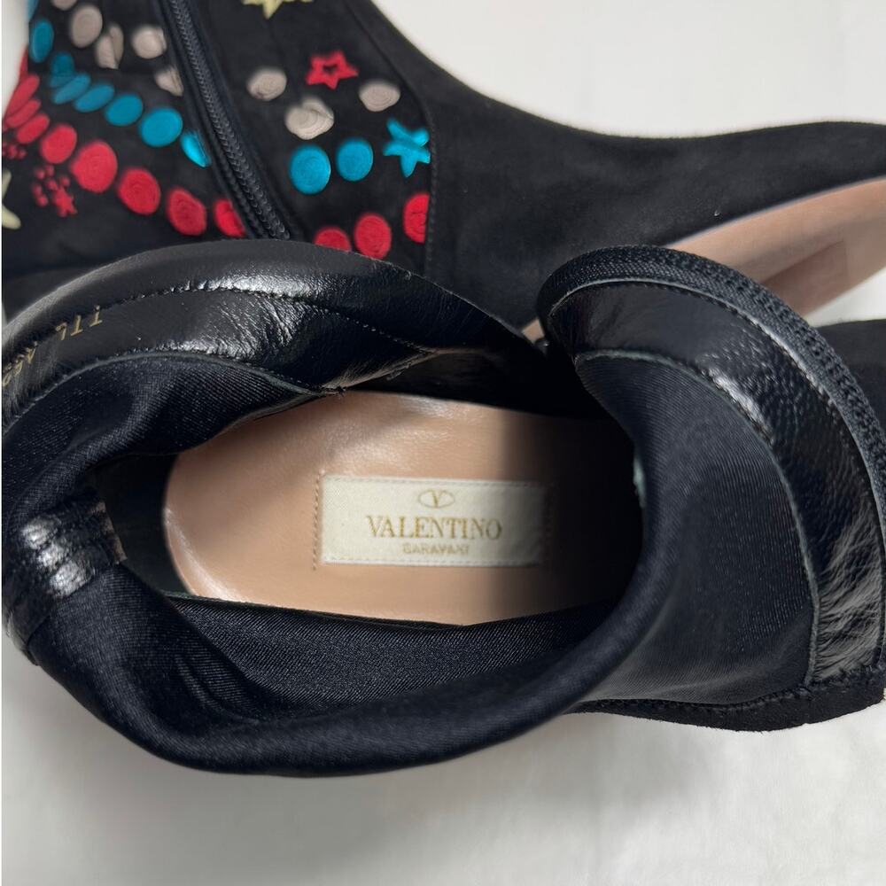 Valentino Garavani 'Astro Couture' Booties in Black Suede Women's Size EU 36.5 - Picture 12 of 13